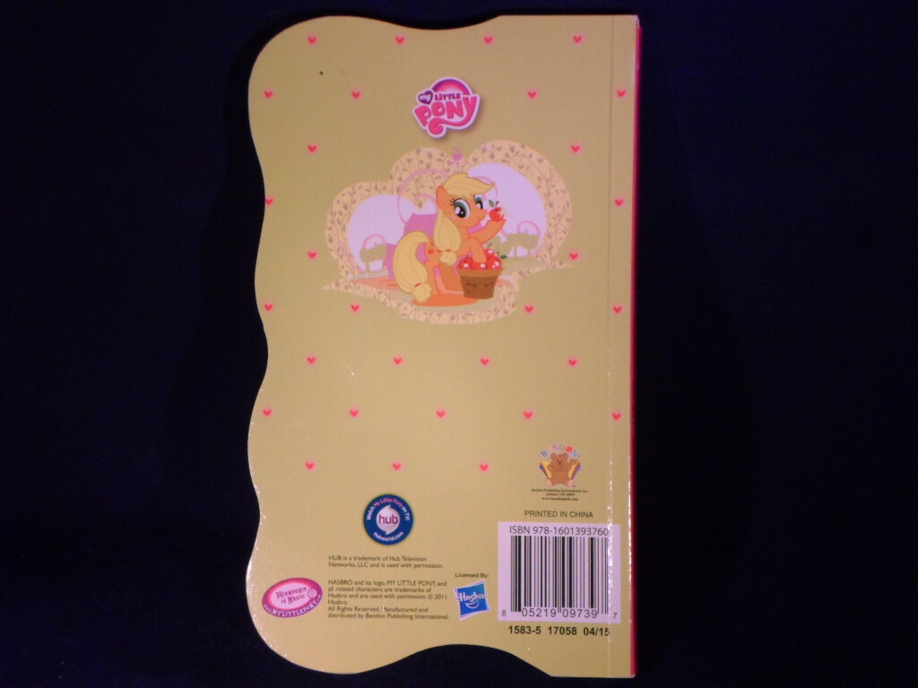 MY LITTLE PONY Hasbro Apple Jack’s Day On The Farm Board Book R4-2