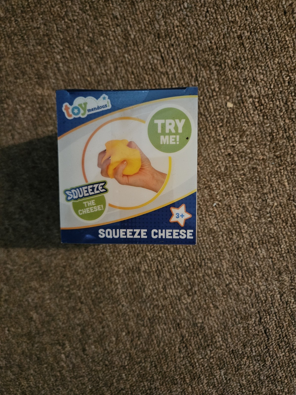 Cheese Large Squishy Block Toy Stress Relief Fun From Toy Mendous SEALED New