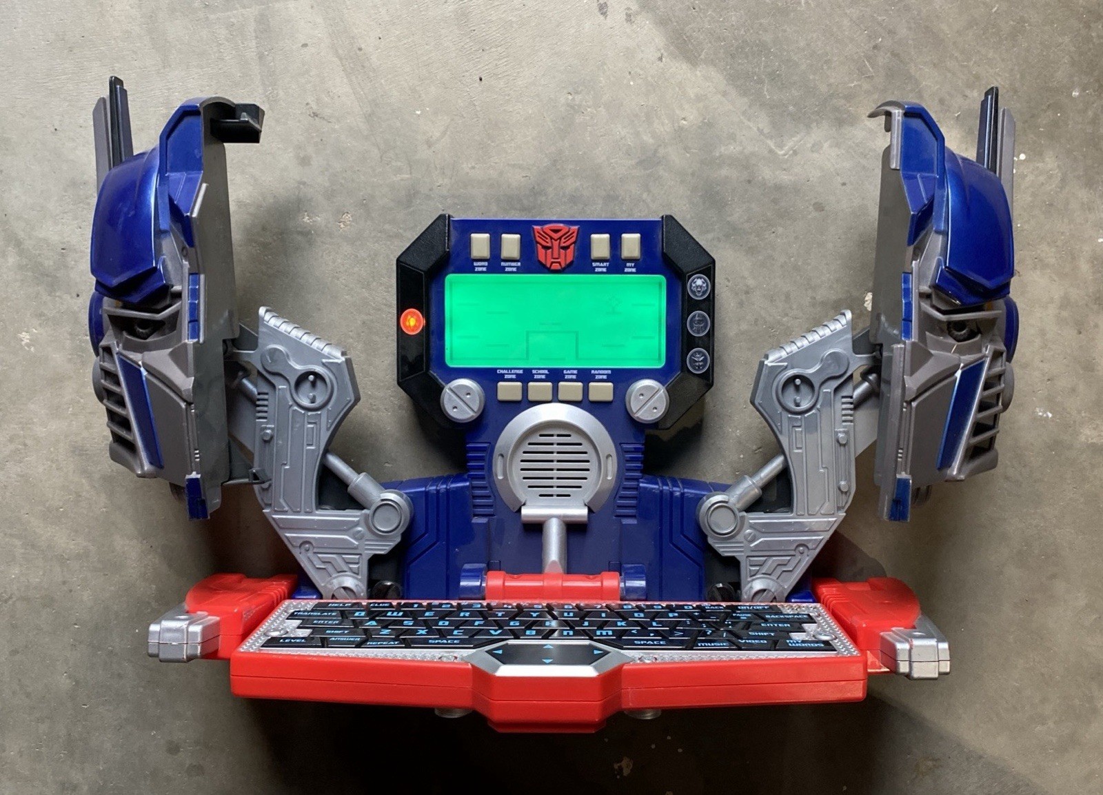 Hasbro Transformers Optimus Prime Laptop Kids Learning Laptop Computer. Rare