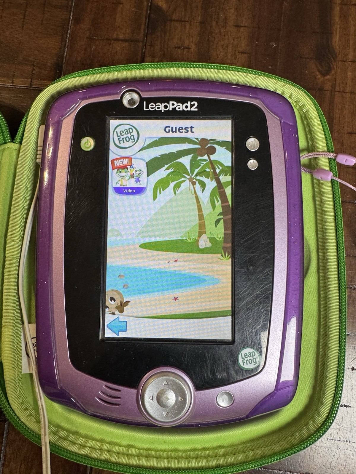 LeapFrog LeapPad 2 Learning Tablet 6 Games Case Stylus Gel Skin Bundle TESTED