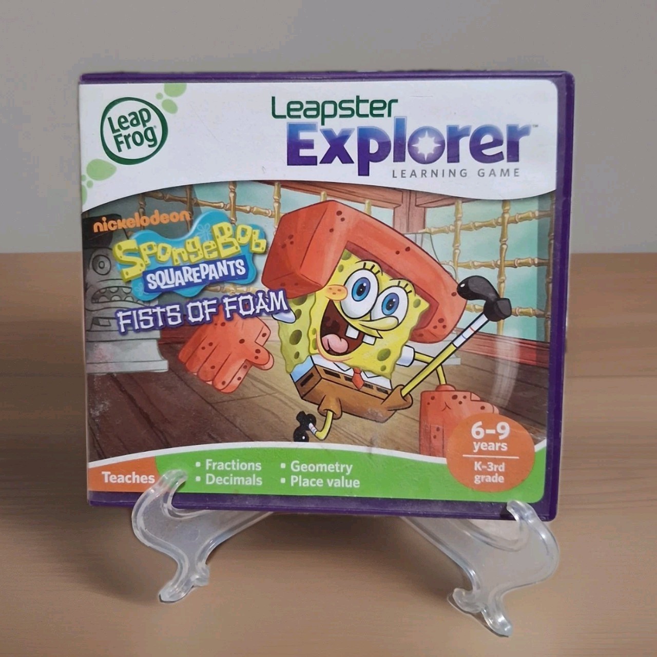 Leap Frog Leapster Explorer SpongeBob SquarePants Fists of Foam Game