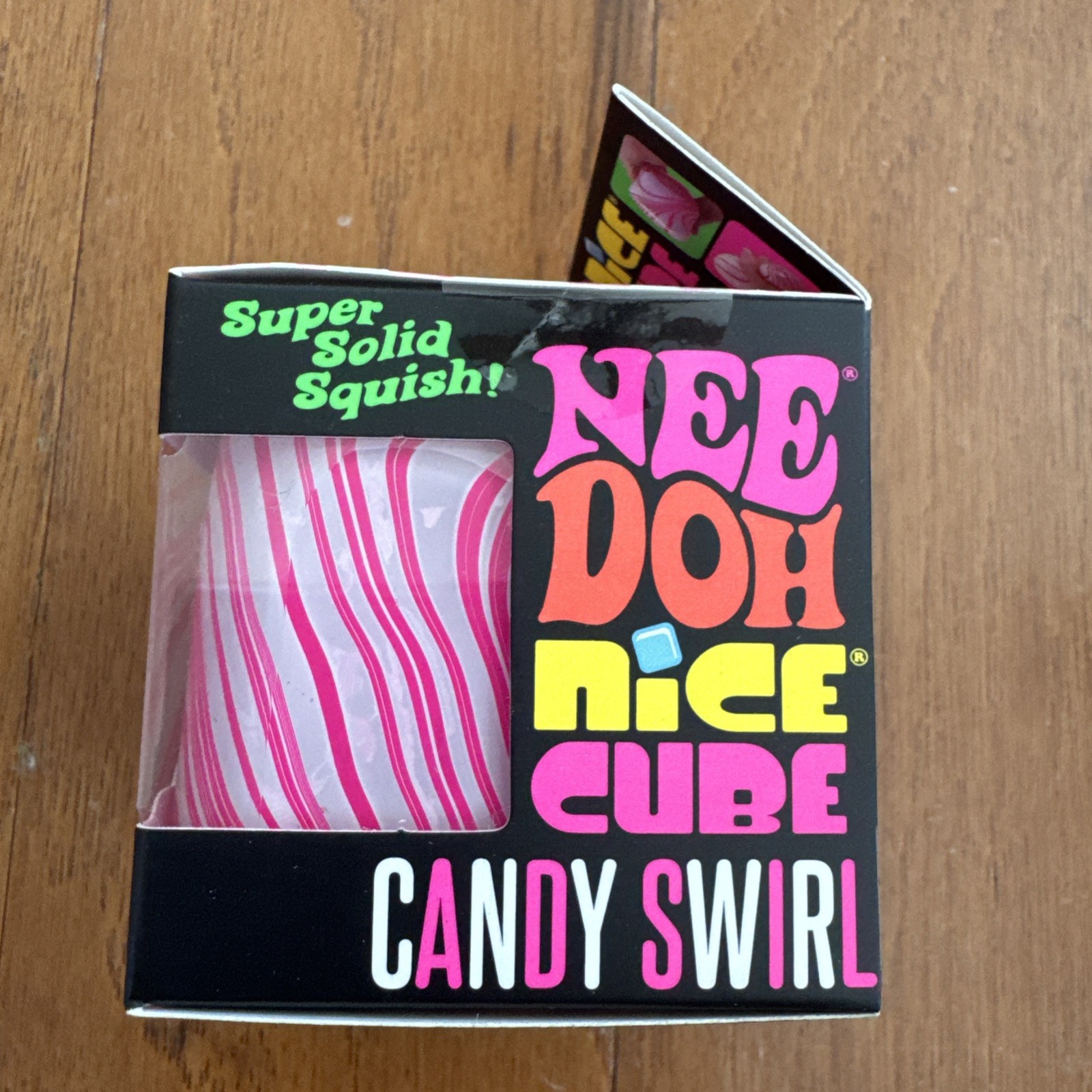 New Authentic NEEDOH Nice Cube Candy Swirl NEE DOH fidget Squeeze Toy SHIPS NOW!