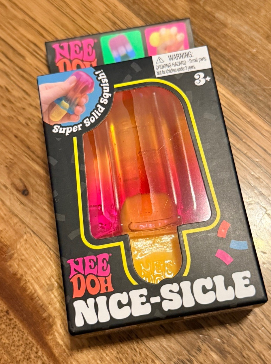 AUTHENTIC NeeDoh Nice-Sicle Popsicle Pink/Orange New TikTok Viral