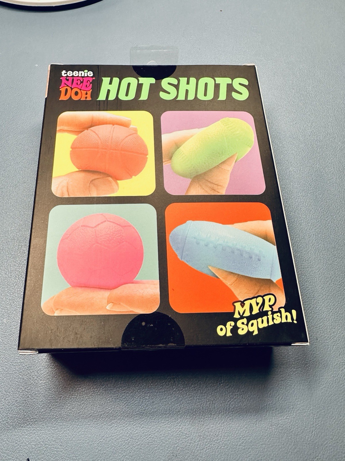 Nee Doh Hot Shots Squeeze Toy Set 4 Pack Assorted Colors
