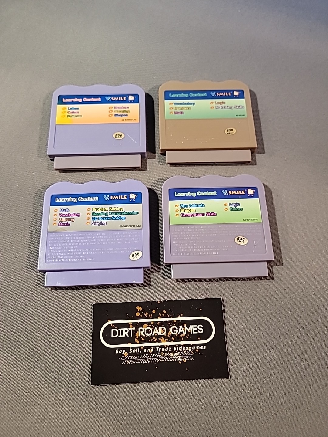 Vtech Vsmile Learning Games Lot Of 4 Cartridges Zayzoo Nemo Bob Scooby-Doo