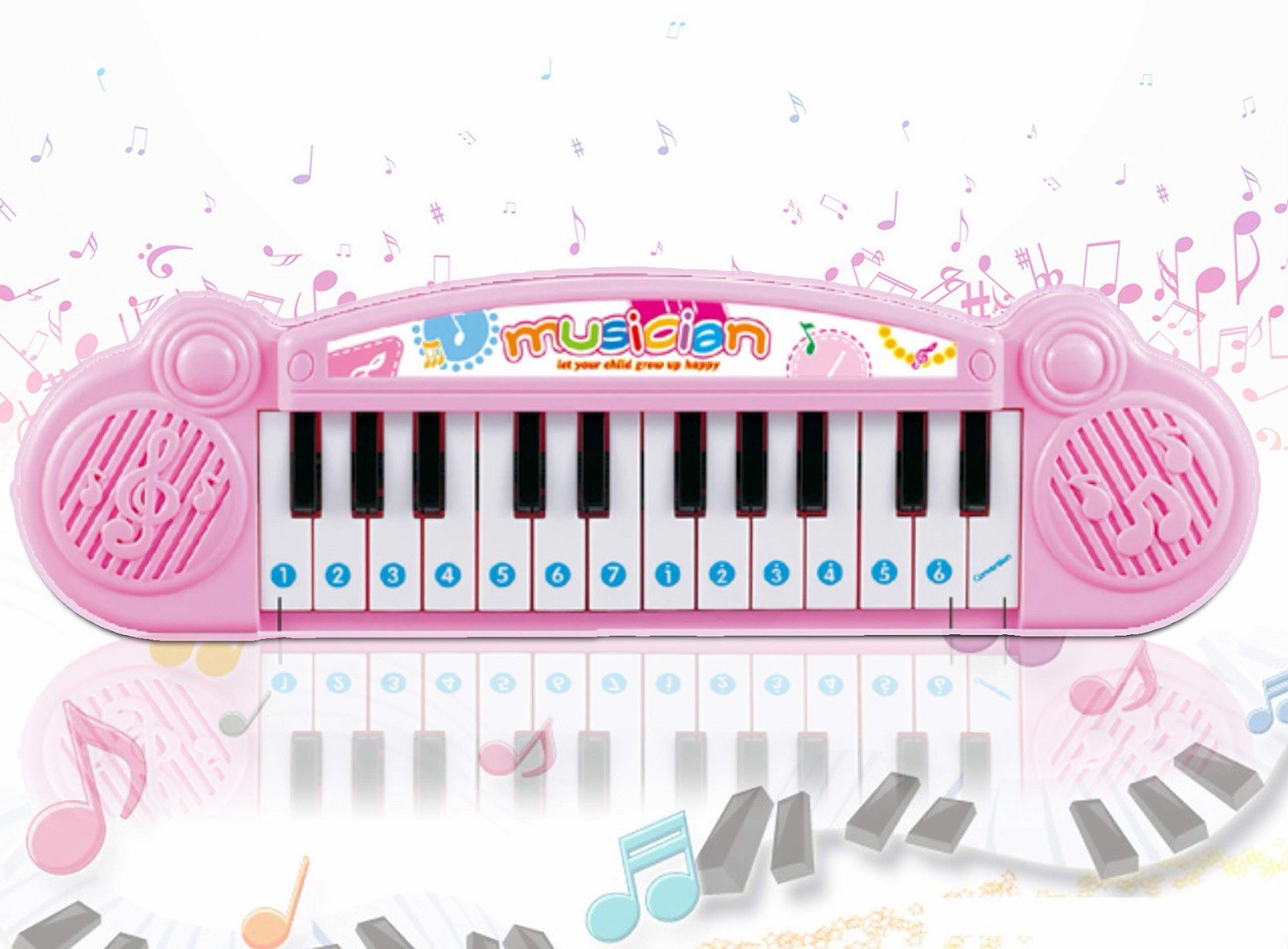 Musician Pink Toy Keyboard for Kids 3-7 Years Music & Art Educational