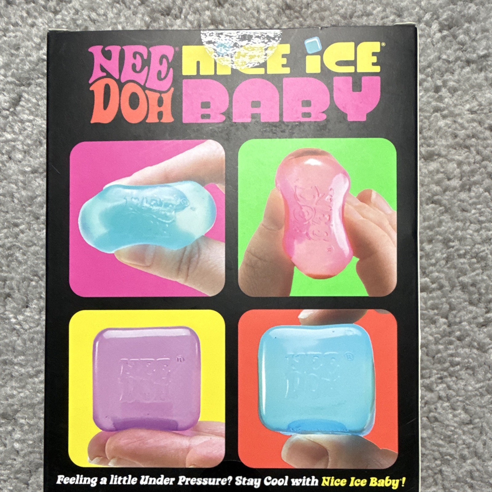 Schylling Nee Doh Nice Ice Baby Super Solid Squish 4 Pack Ages 3+ 25297NAB
