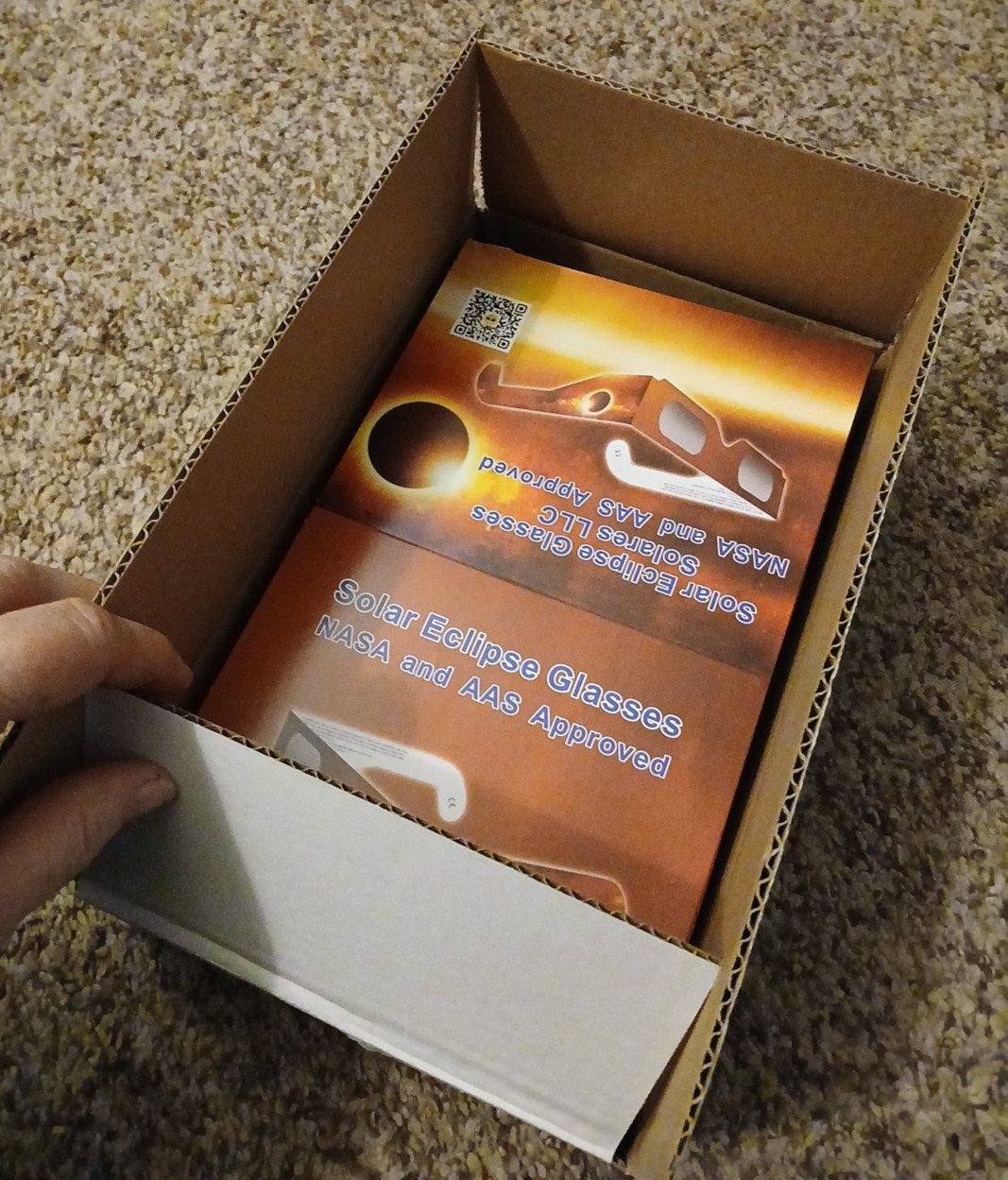 Box of 100 Pairs of ISO Certified NASA- & AAS-Approved Solar Eclipse Glasses