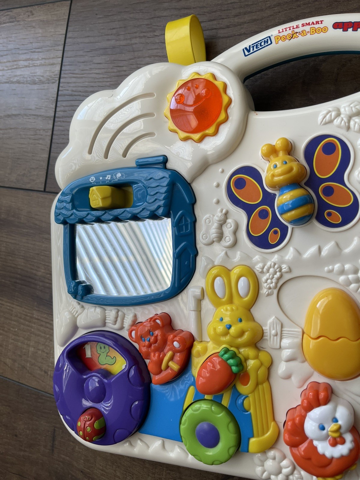 VTech Little Smart Peek-A-Boo Apple Acres 1999 Vintage Toy Tested Works VIDEO