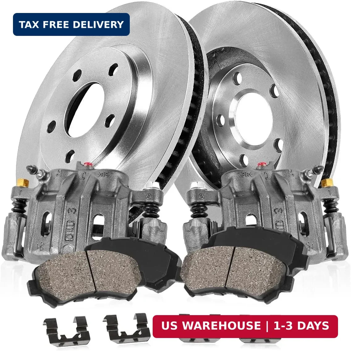 Callahan Brake Parts Rear Brake Kit For Chevrolet Silverado 1500 2003-06 |Silver
