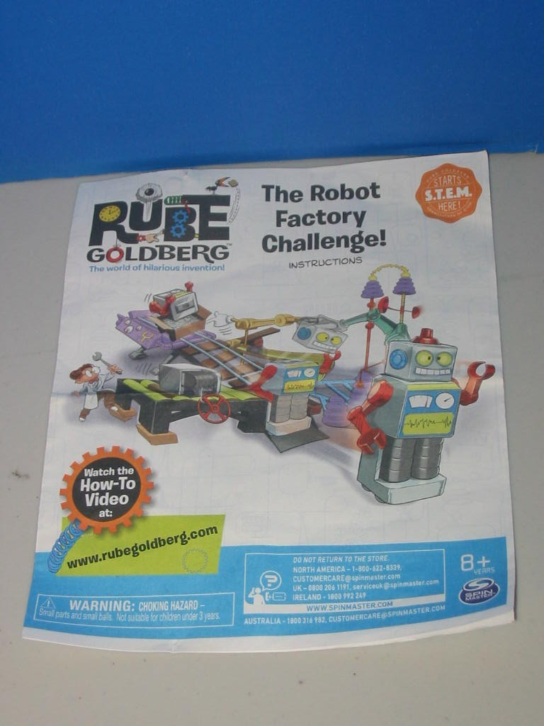RUBE Goldberg Hilarious Invention S.T.E.M. RARE Wonderology Robot Factory See