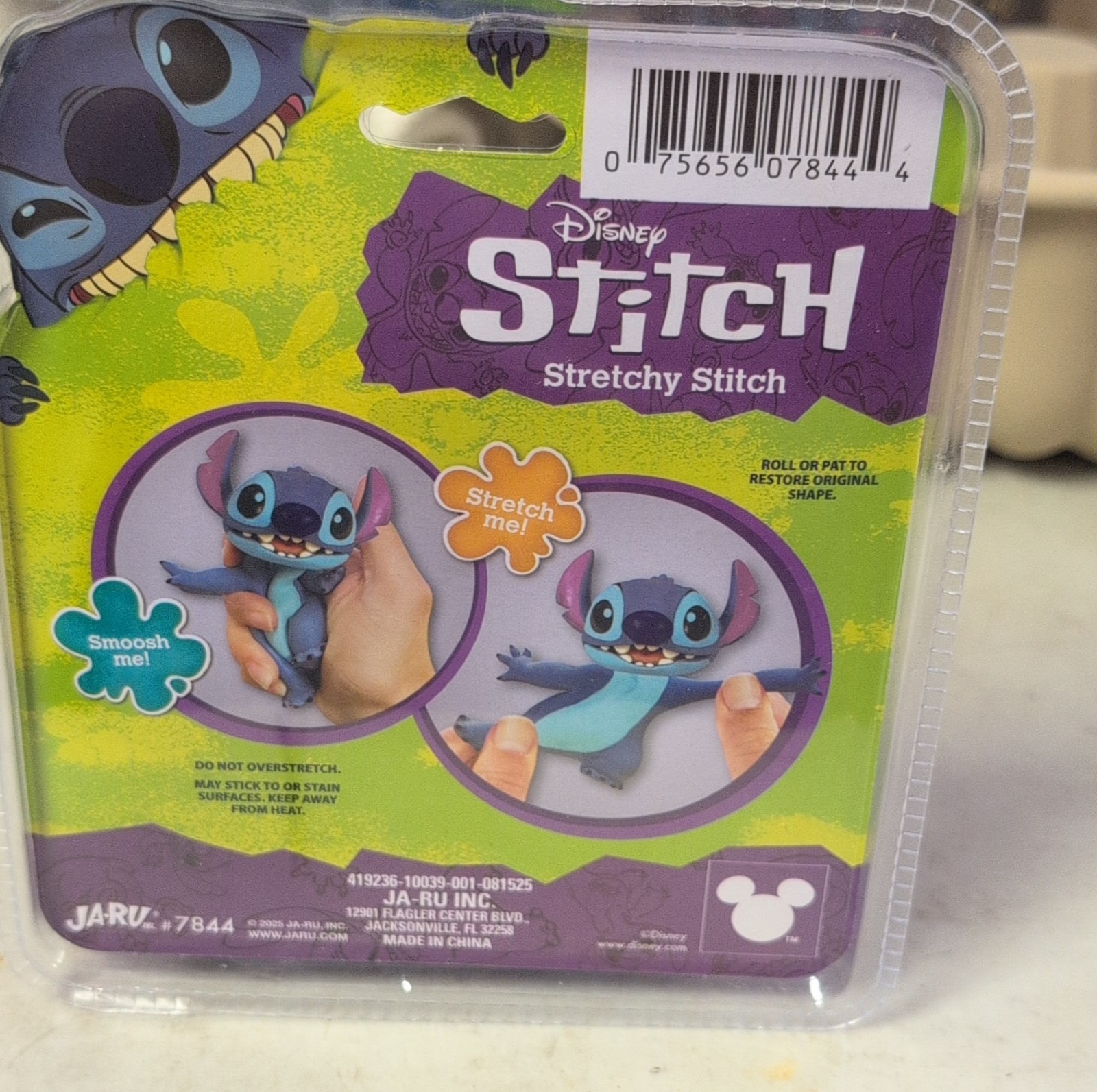 JA-RU Disney Stitch Tactile Sensory Toy 7844 Ages 3+, 4-7, 8-11 Years 2023