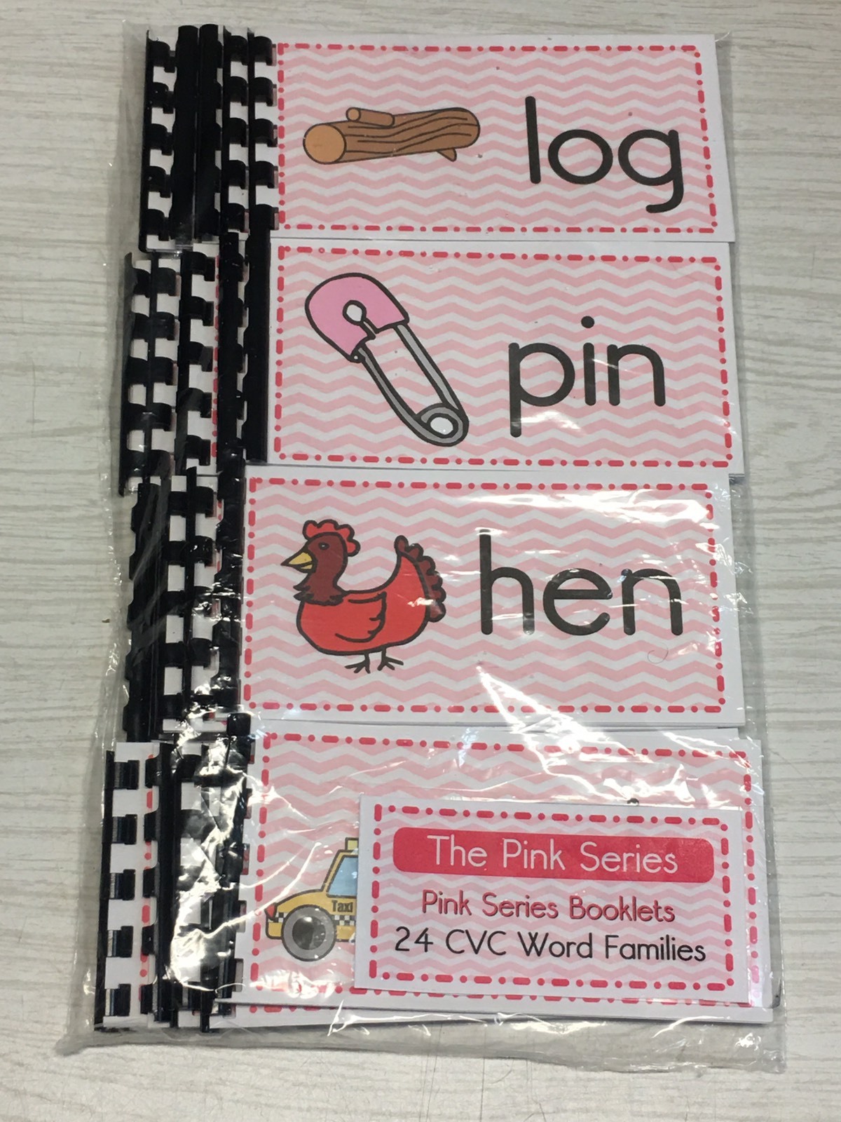 NEW Montessori Materials -The Pink Series – 24 CVC Word Families Booklets Pre-K