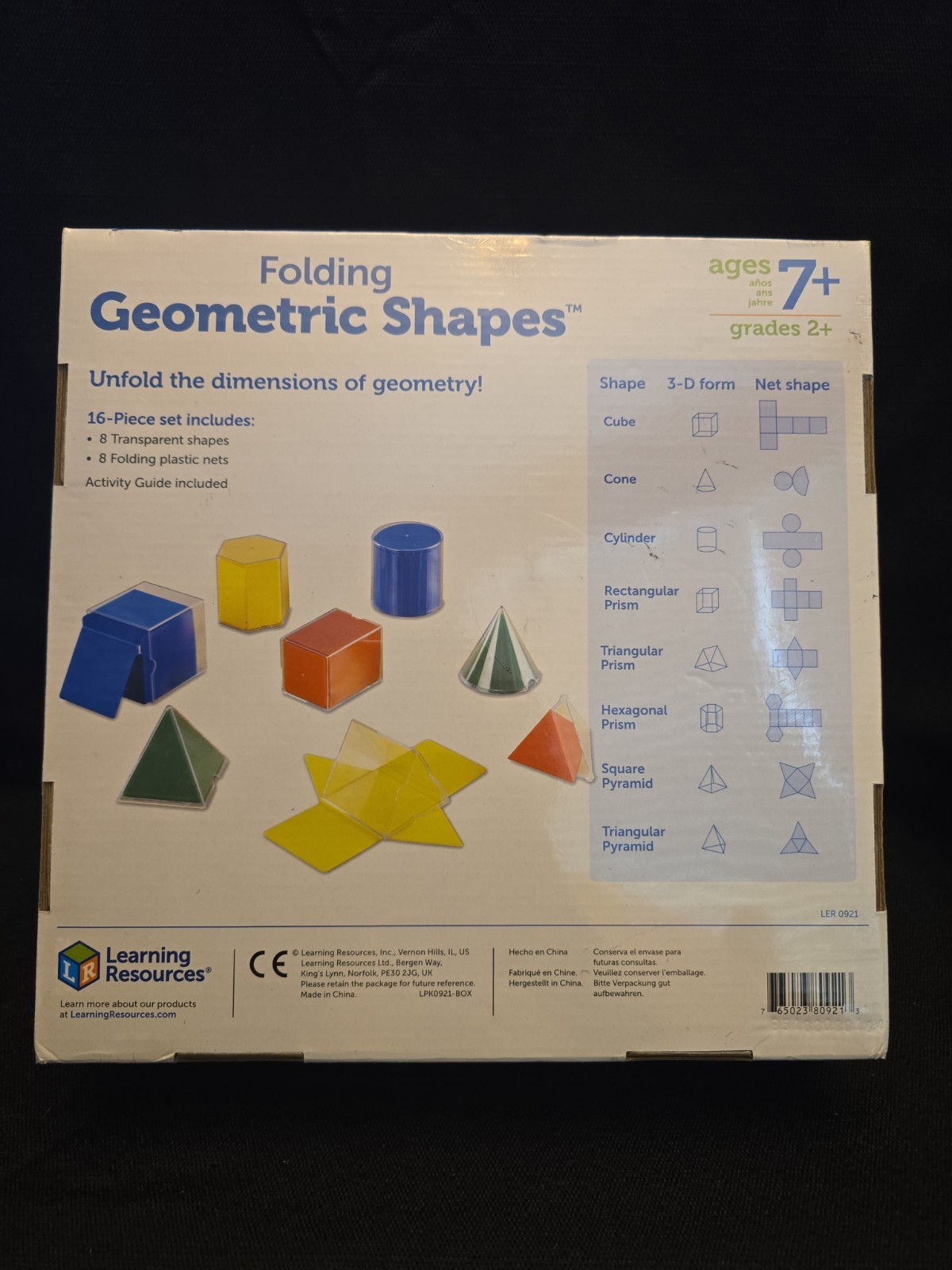 New And Sealed Folding Geometric Shapes Learning Resources 16 Piece