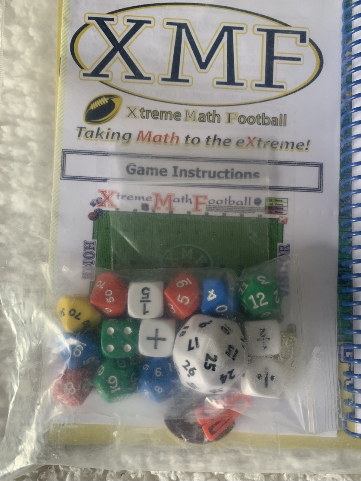 Xtreme Math Football Single Kit/ Complete, Homeschool Math Game NEW