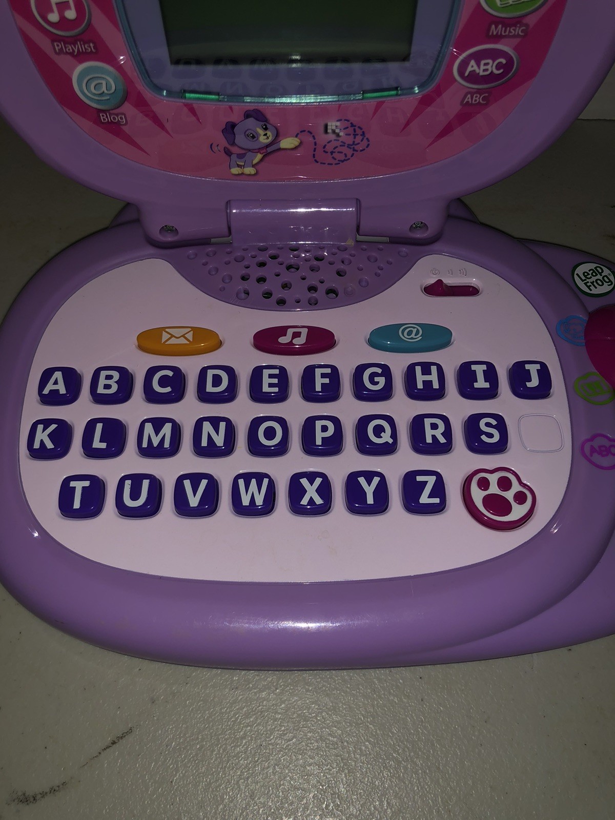 Gently Used Leap Frog My Own Leaptop Laptop Purple Pink Works Tested