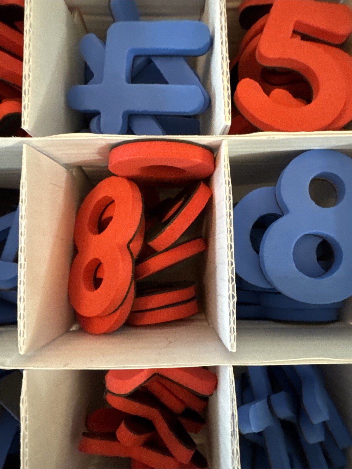 REALLY GOOD STUFF Set of Magnetic Foam Numbers and Symbols Math Homeschool