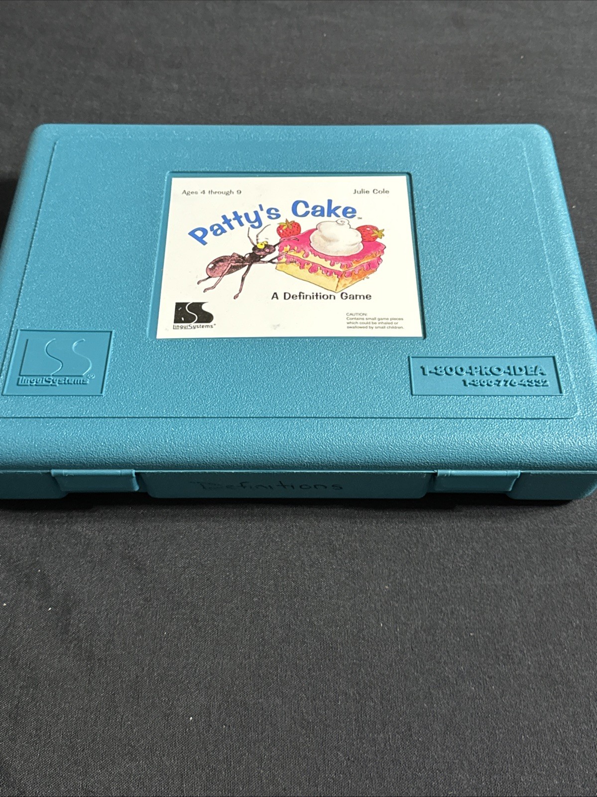 Linguisystems Vocabulary Play by Play Game Patty’s Cake A Definition Game