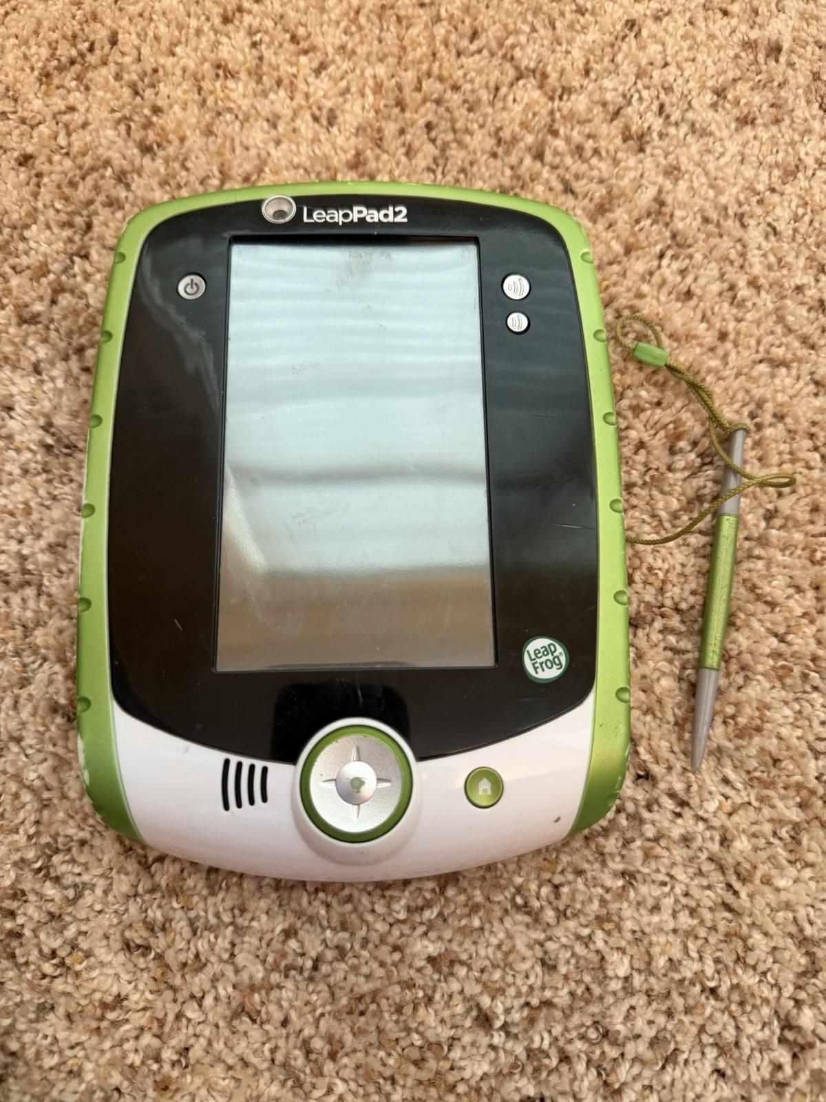 LeapFrog LeapPad 2 Explorer Tablet Green Learning System W/ Stylus, Game – WORKS
