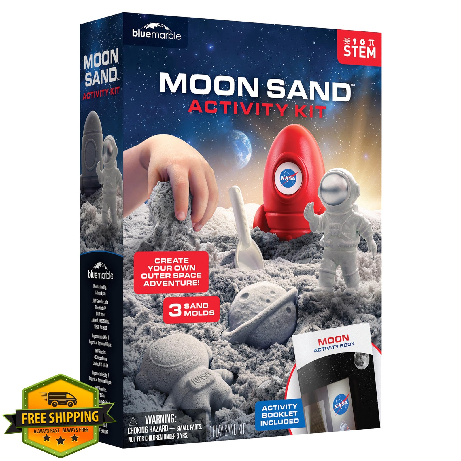 Blue Marble NASA Moon Sand STEM Activity Kit