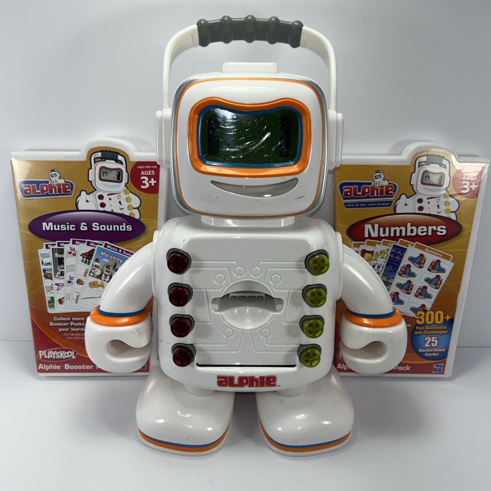 Hasbro PLAYSKOOL Alphie + Booster Packs – Numbers + Music & Sounds