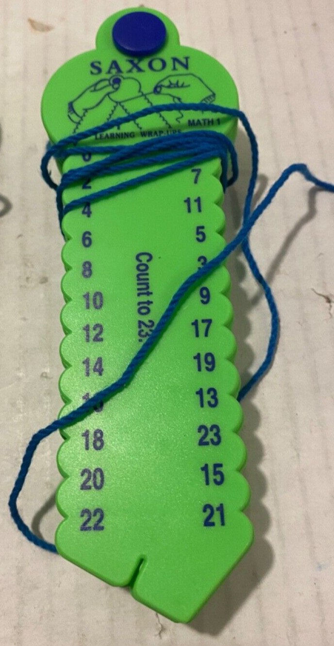 Saxon Math Learning Wrap Ups “MATH 1” Count to 23 Set of 3