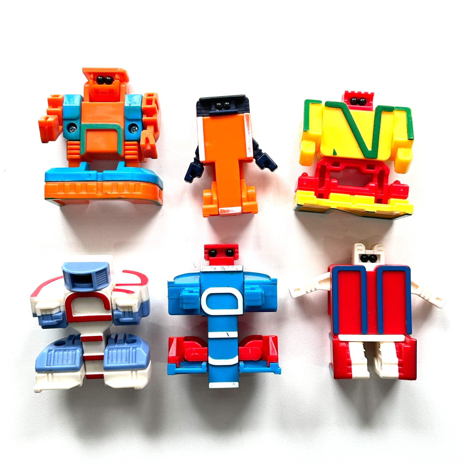 Lakeshore Alphabots Letter & Number Robot Alphabet Transformers Lot of 6