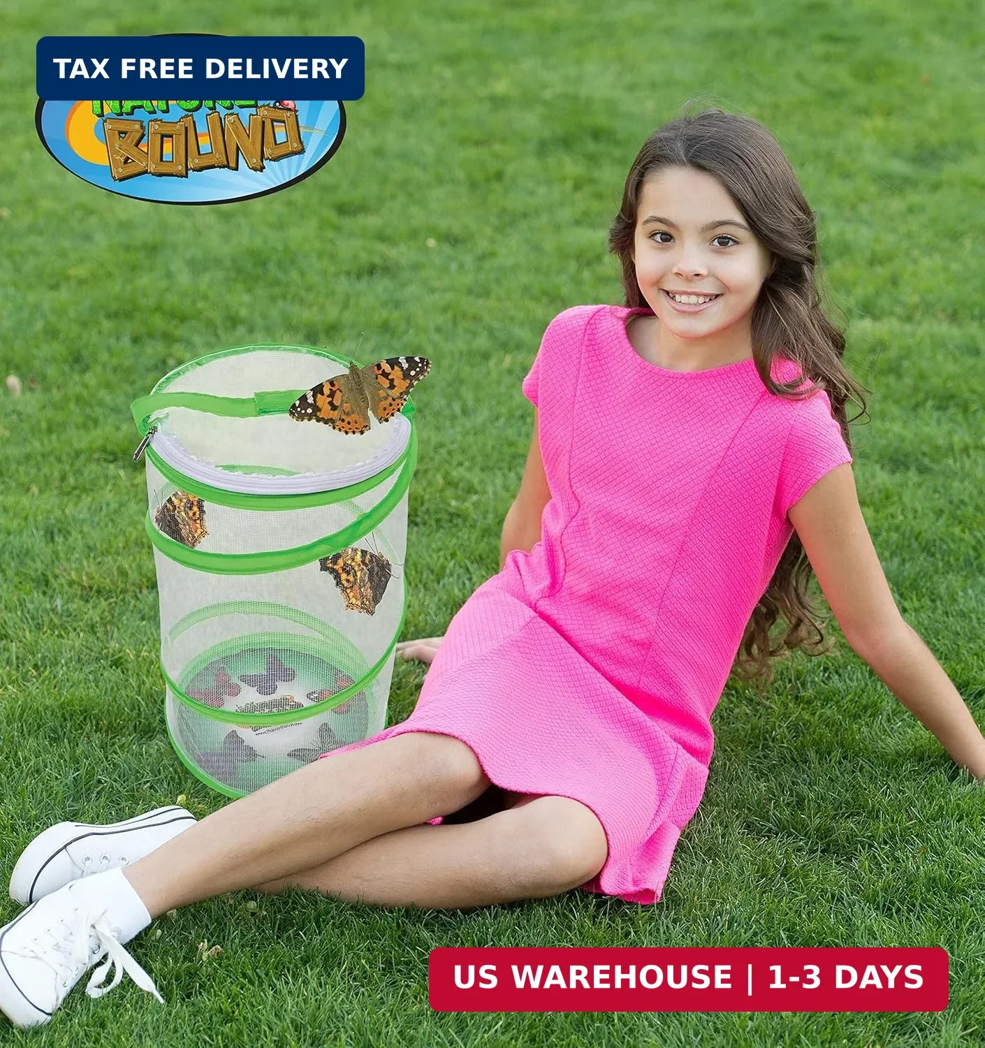 Nature Bound Butterfly Growing Kit – Live Caterpillar to Butterfly Project for K