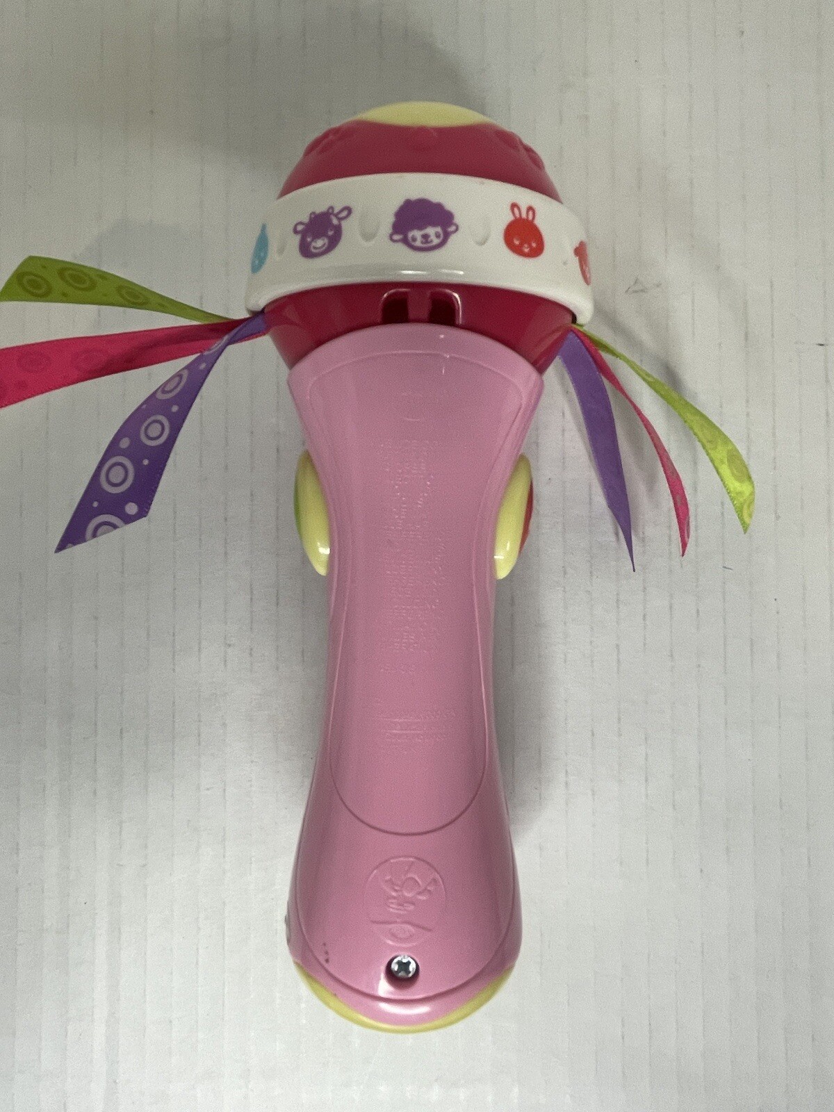 Vtech Microphone Pink Interactive Sing Along Songs Animal Sounds Lights Up Works