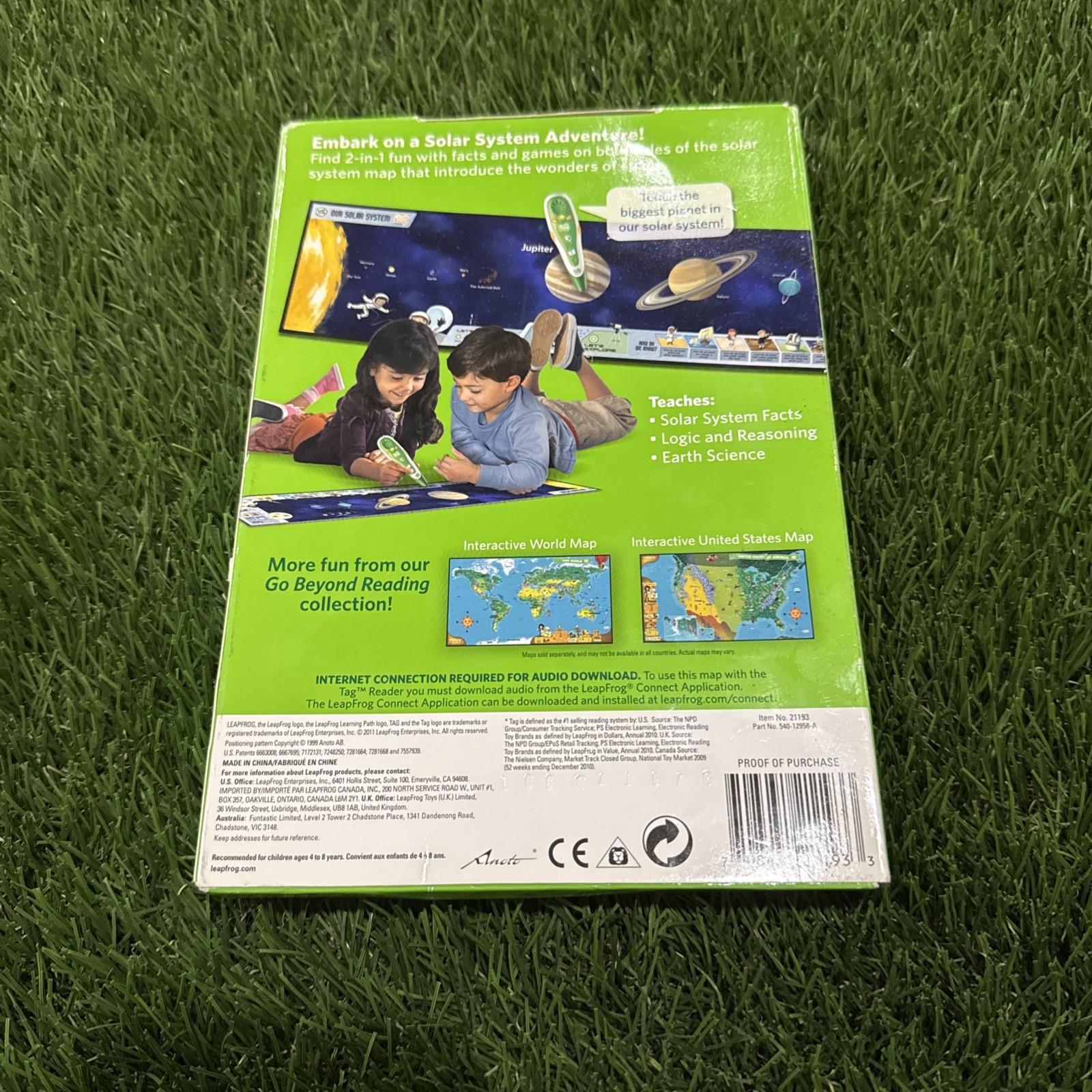 LeapFrog Tag + LeapReader Activity Map/Pack — SOLAR SYSTEM ADVENTURE PACK