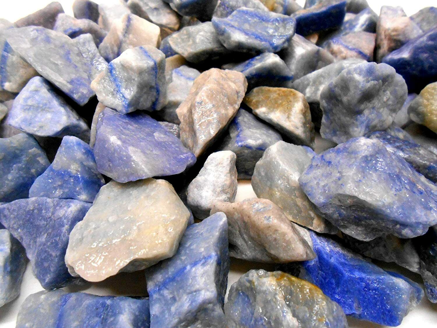 Rockhound’s 1st Choice Rock Tumbler Gem Refill Kit -Mexico Blue Quartz Rough 8oz