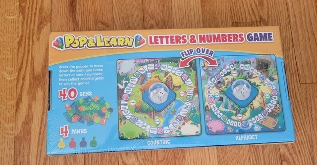 *FREE SHIPPING* Lakeshore Pop & Learn Letters Numbers Game *Brand New Sealed*