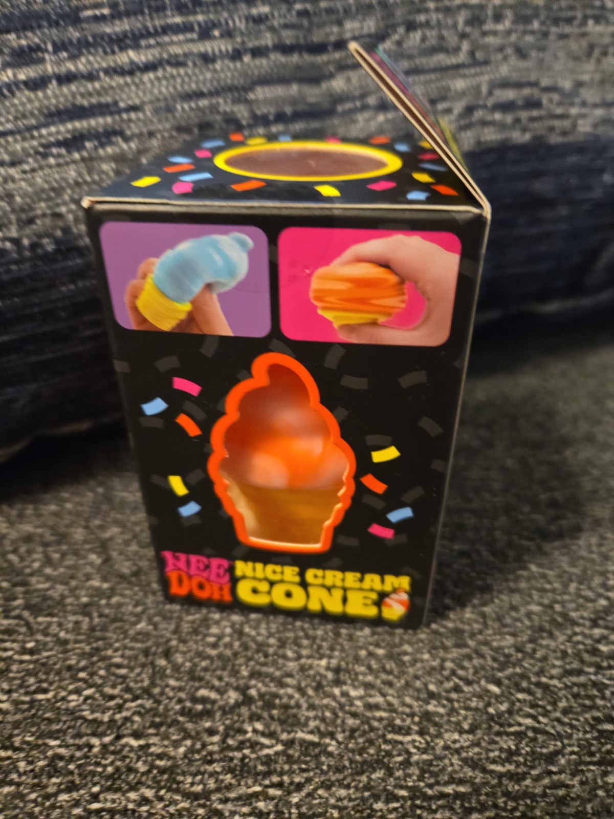 100% Authentic Needoh Ice Cream Cone ORANGE New In box Made By Schylling