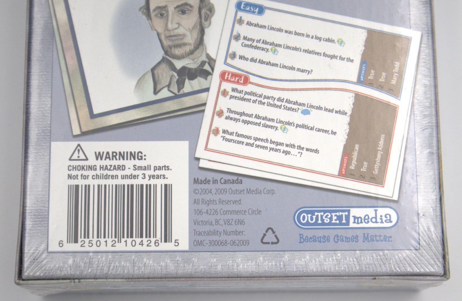 Professor Noggin’s American Revolution & Civil War Card Games Set Sealed