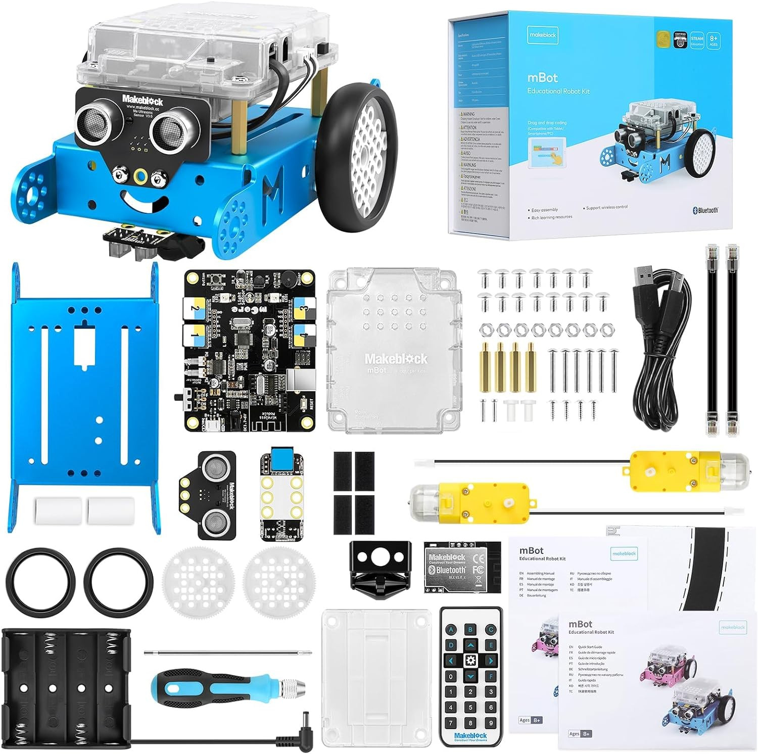 Mbot Robot Kit, Robotics for Kids Ages 8-12 Learn to Code with Scratch & Arduino
