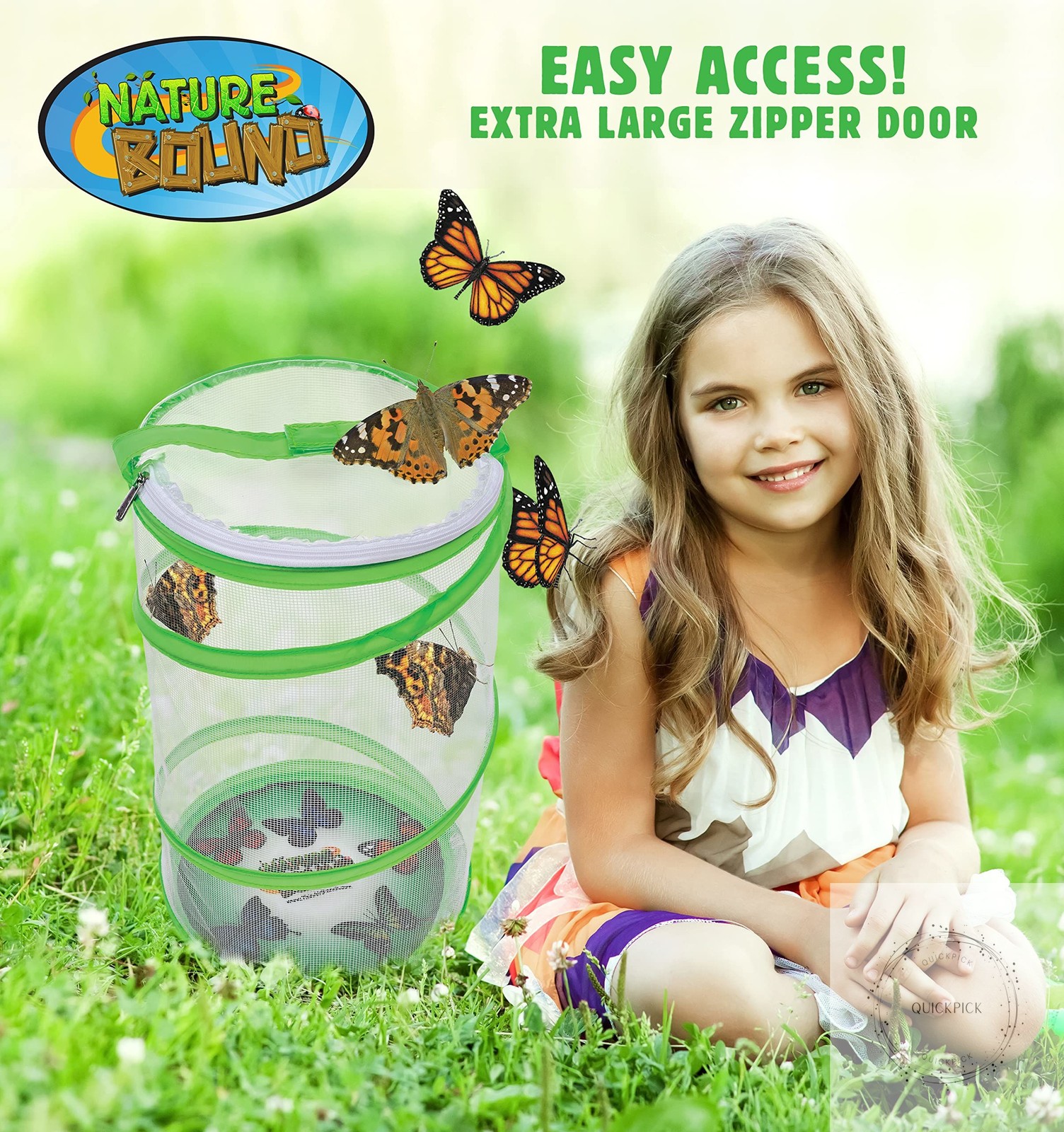 Butterfly Growing Kit – Live Caterpillar to Butterfly Project for Kids Includes