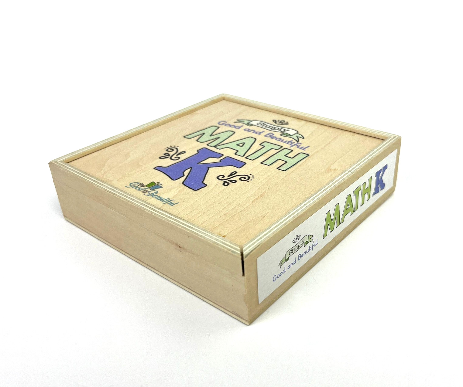 The Good and the Beautiful Simply Good and Beautiful Math K Wooden Box EUC