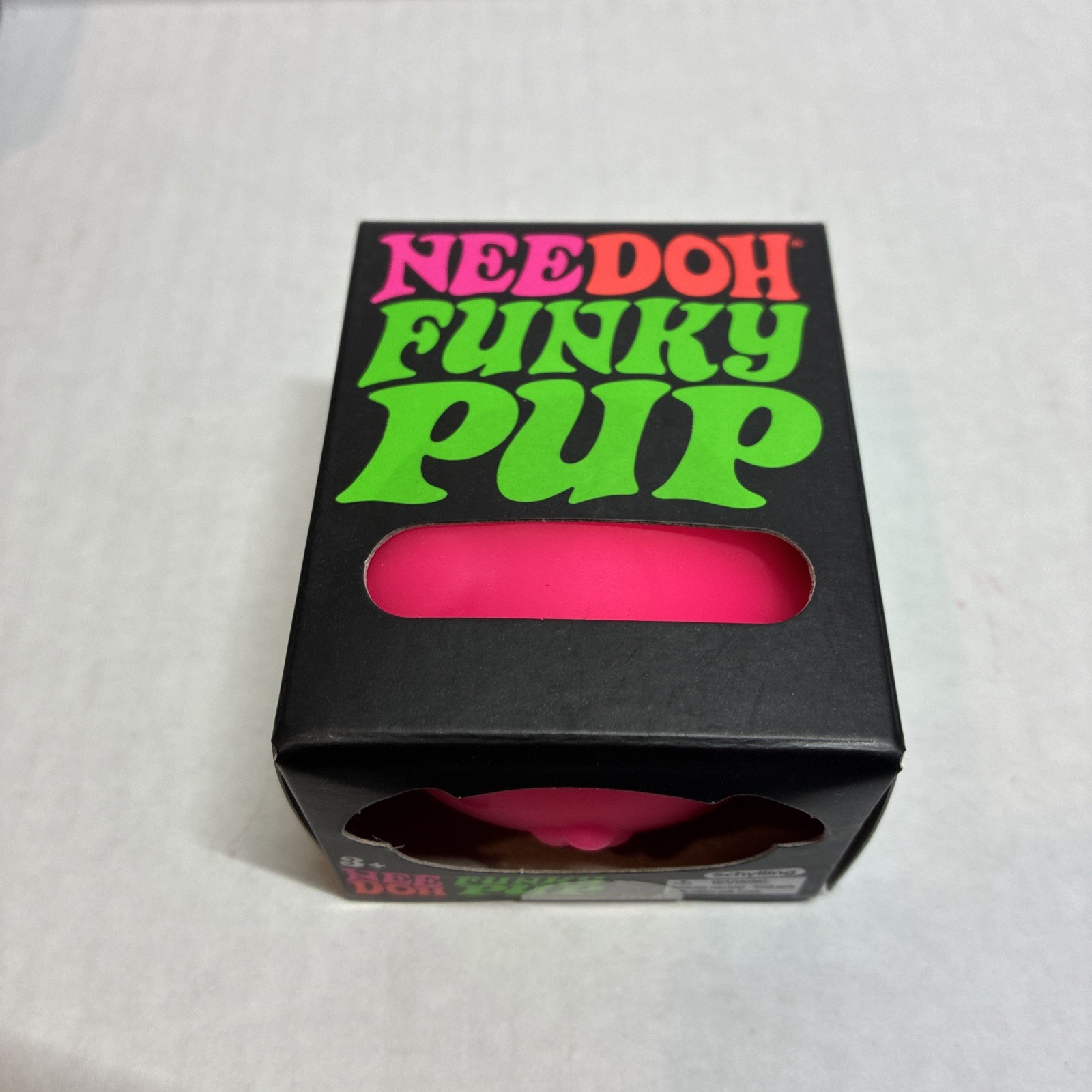 Authentic NEEDOH Funky Pup DOG Nee Doh Stress Ball SQUISHY Fidget PINK New