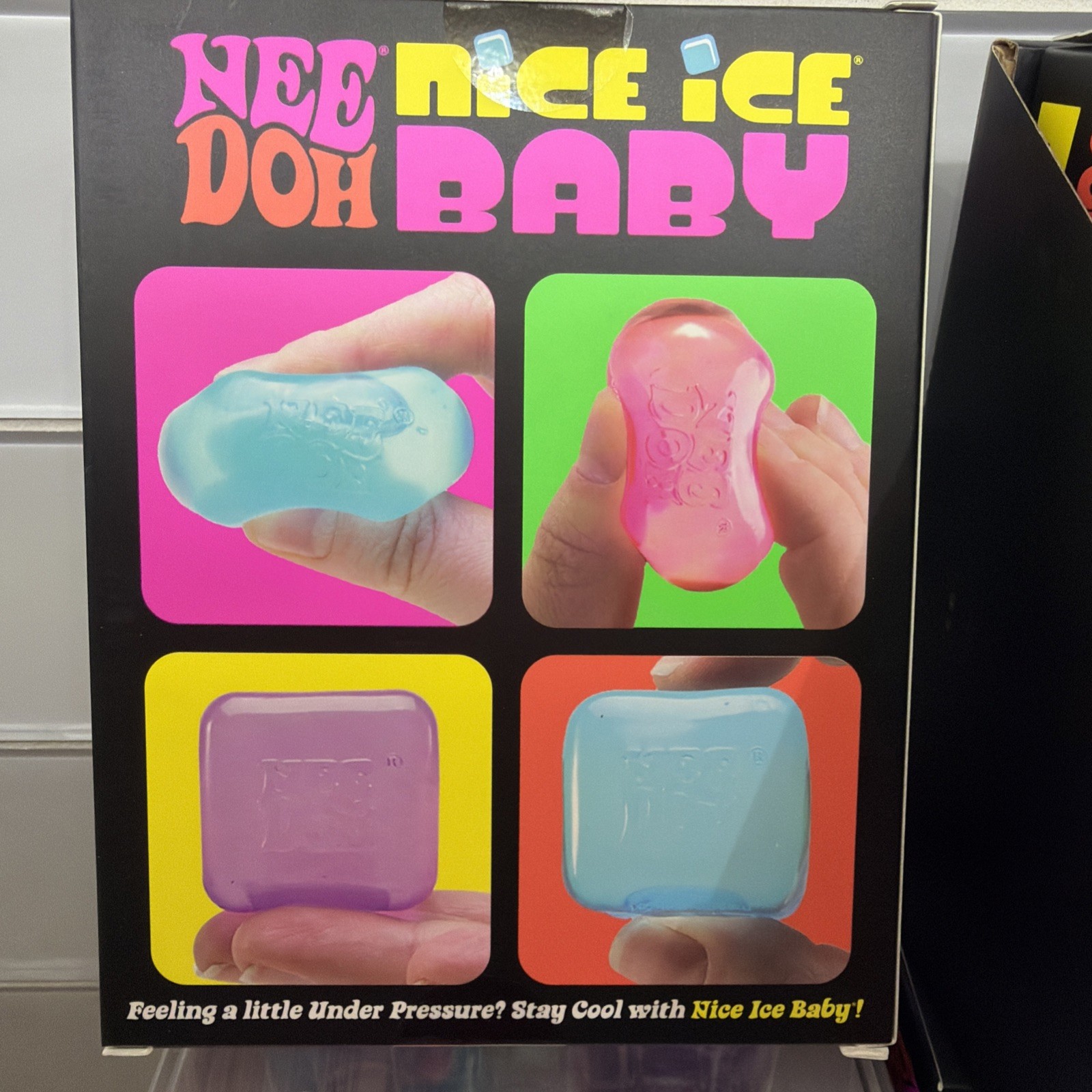 New NeeDoh Nice Ice Baby 4 pack, Set of Four Nee Doh Mini Nice Cube squishy