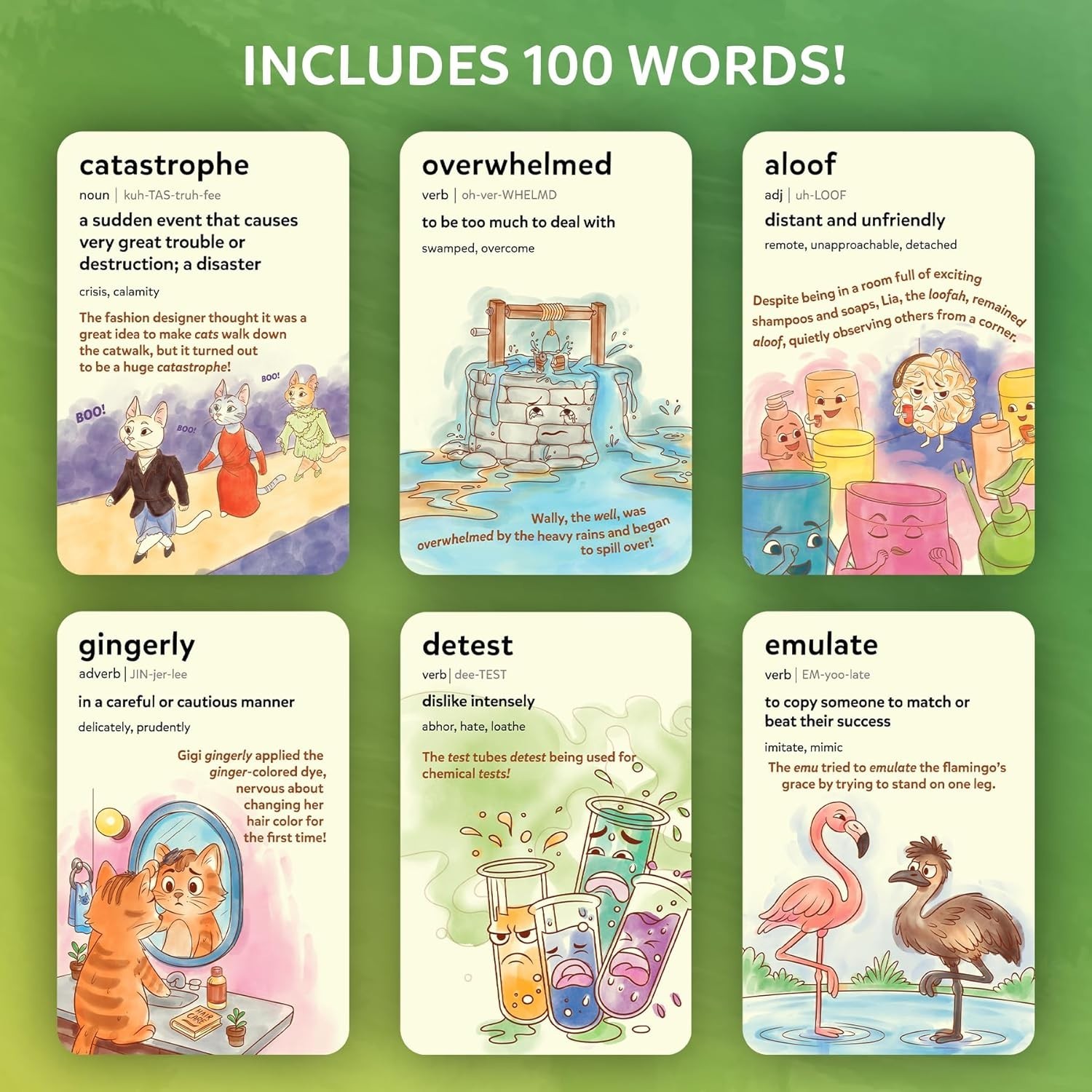 Wordables: 100 Educational Flash Cards for Kids, Fun & Screen-Free Learning