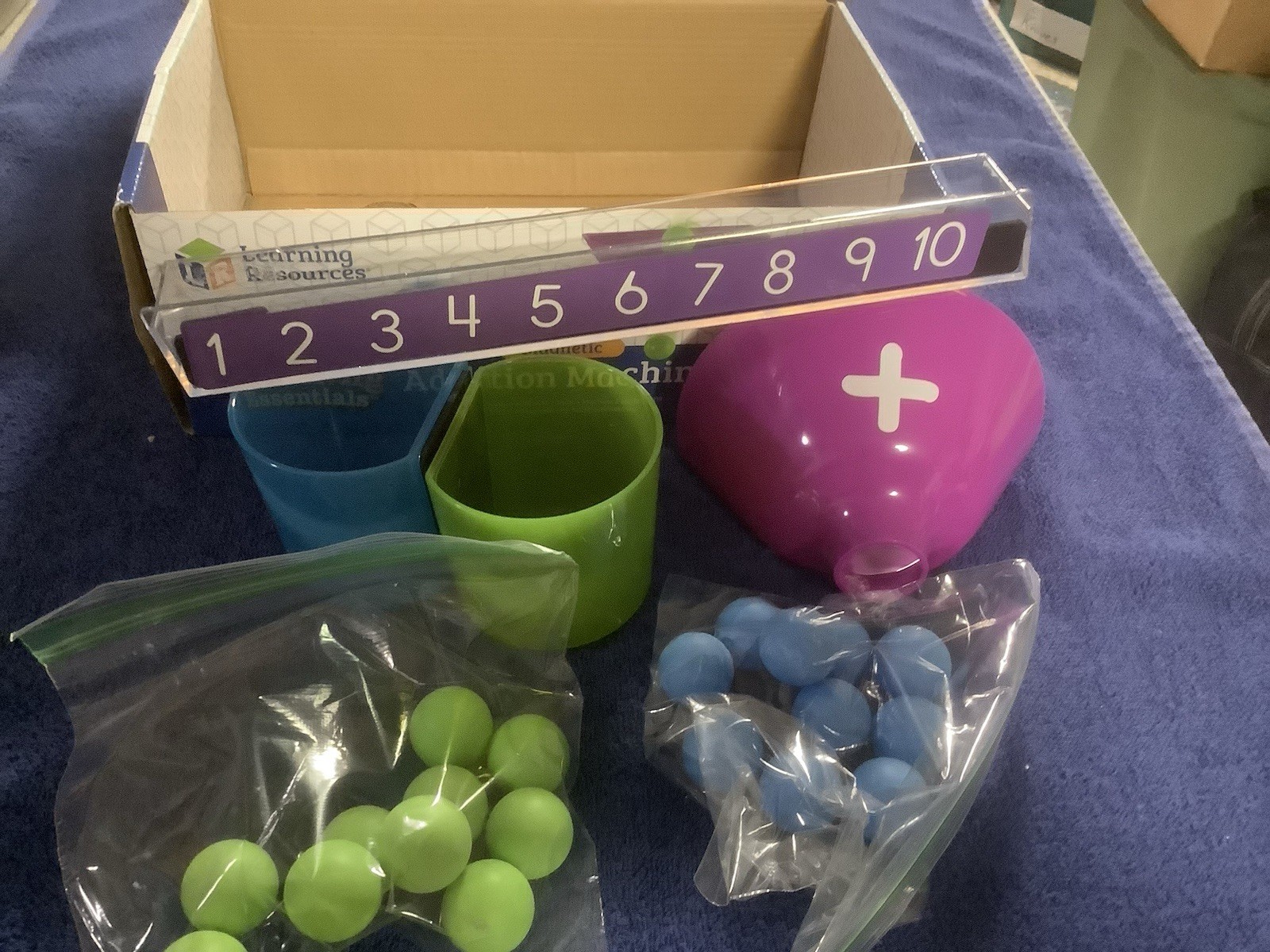 Learning Resources Magnetic Addition Machine, Math Games, Classroom Supplies,