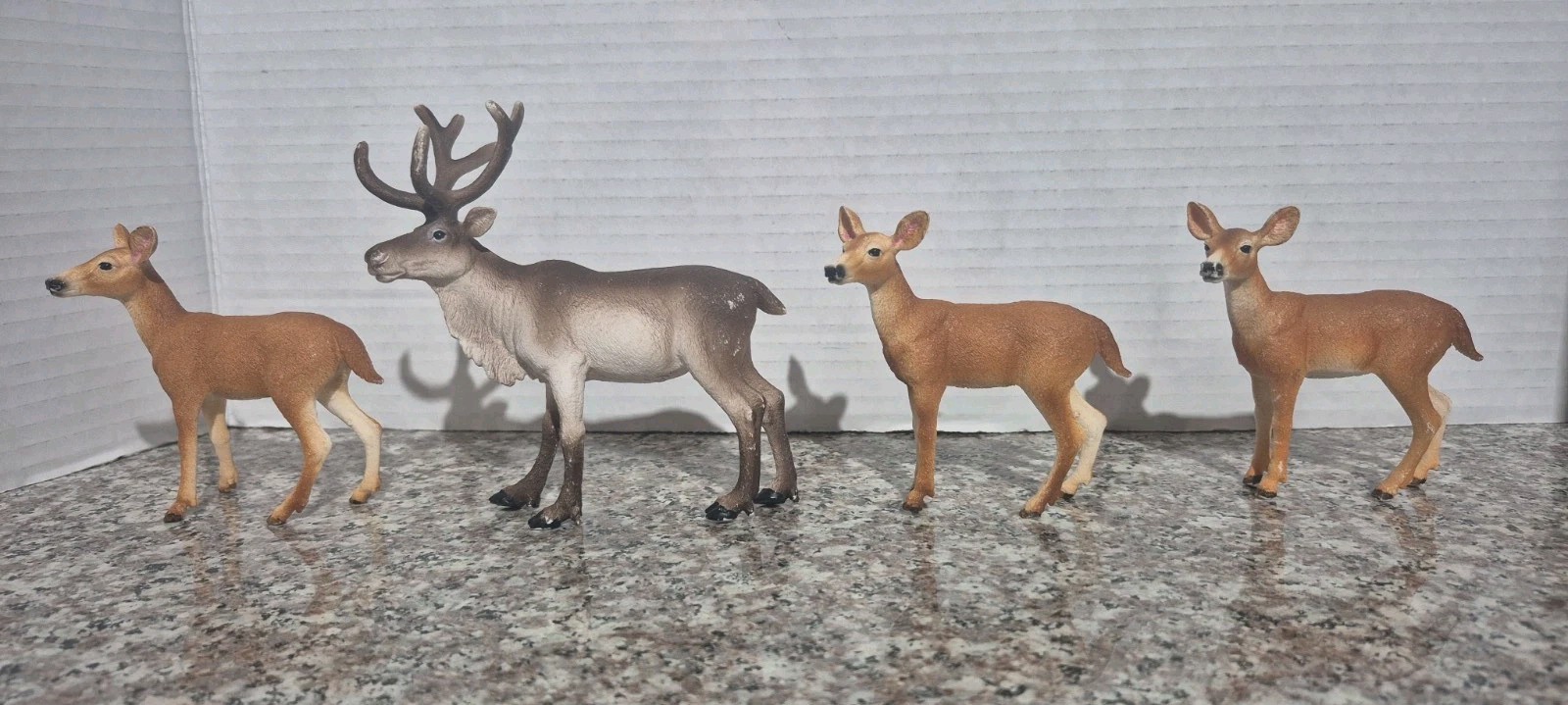 Schleich Deer Buck & 3 Doe Animal Figures 2018-2019
