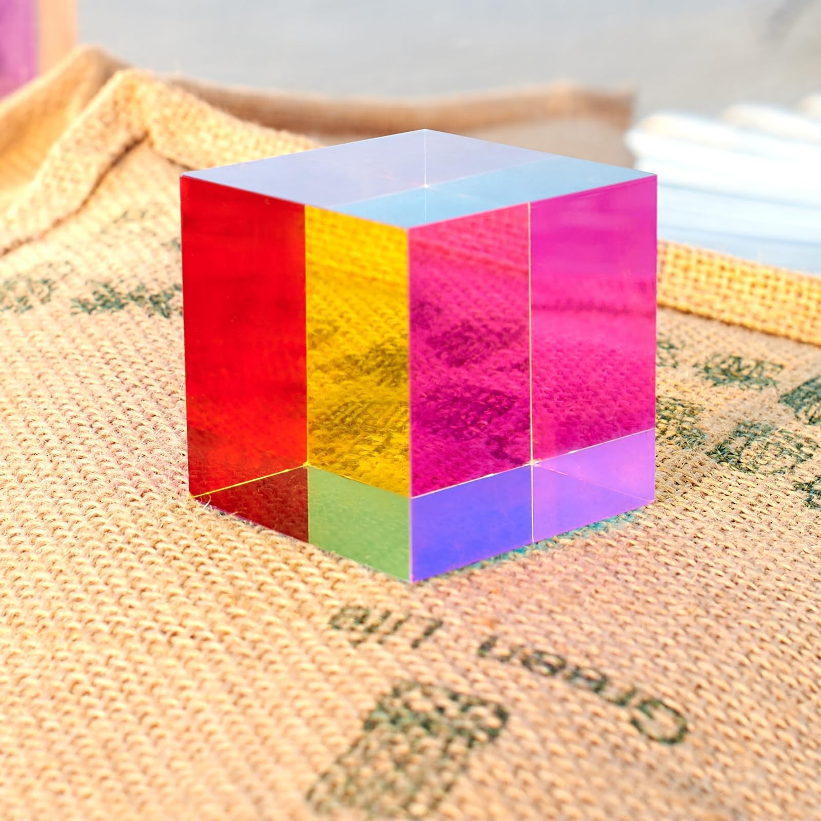 CMYCUBE CMY Color Cube, 2.0 inch 50mm Acrylic Mixing Color Cube Prism for Phy…