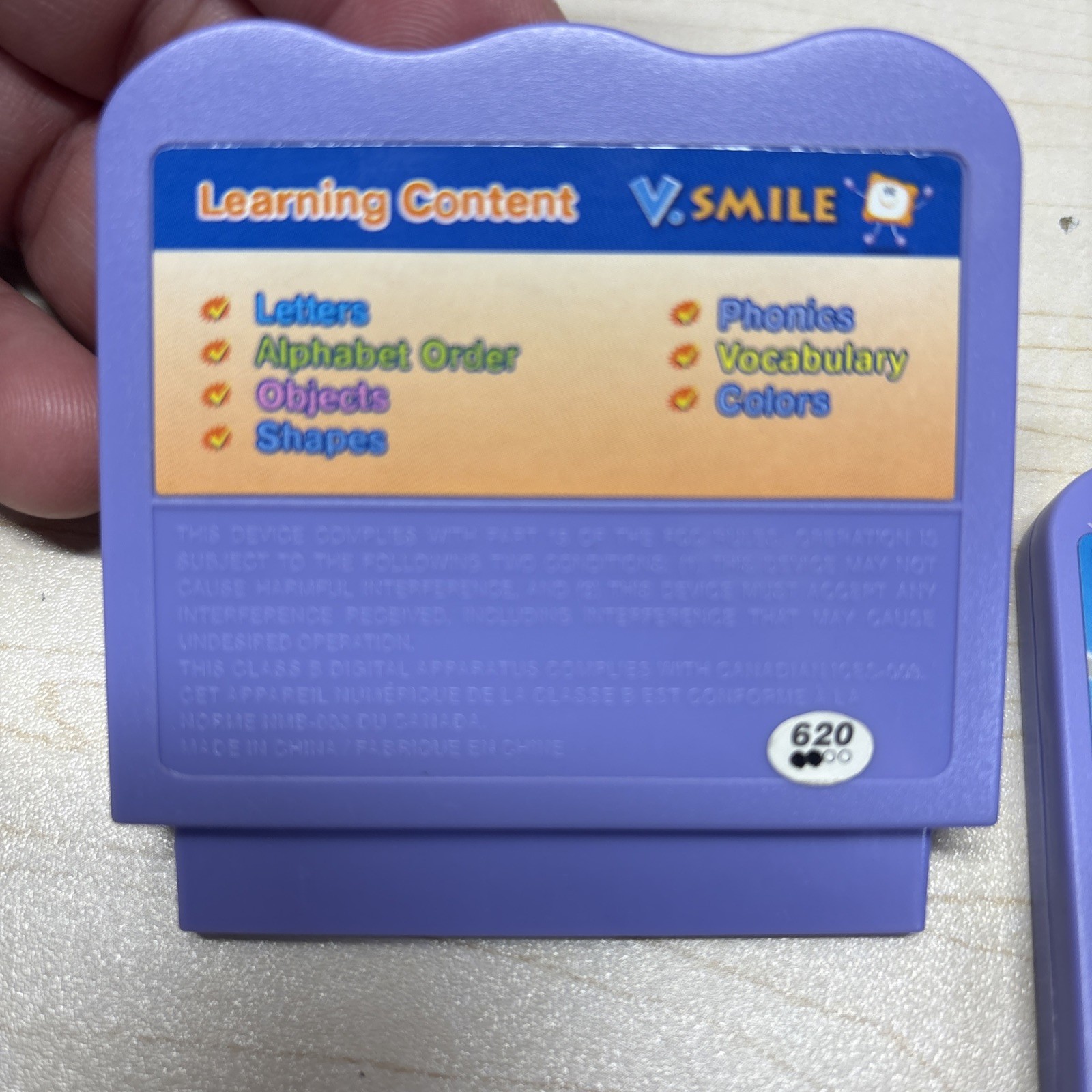 Lot of 4 VTech V.Smile Learning Game Cartridges: Scooby Spiderman Shrek Alphab