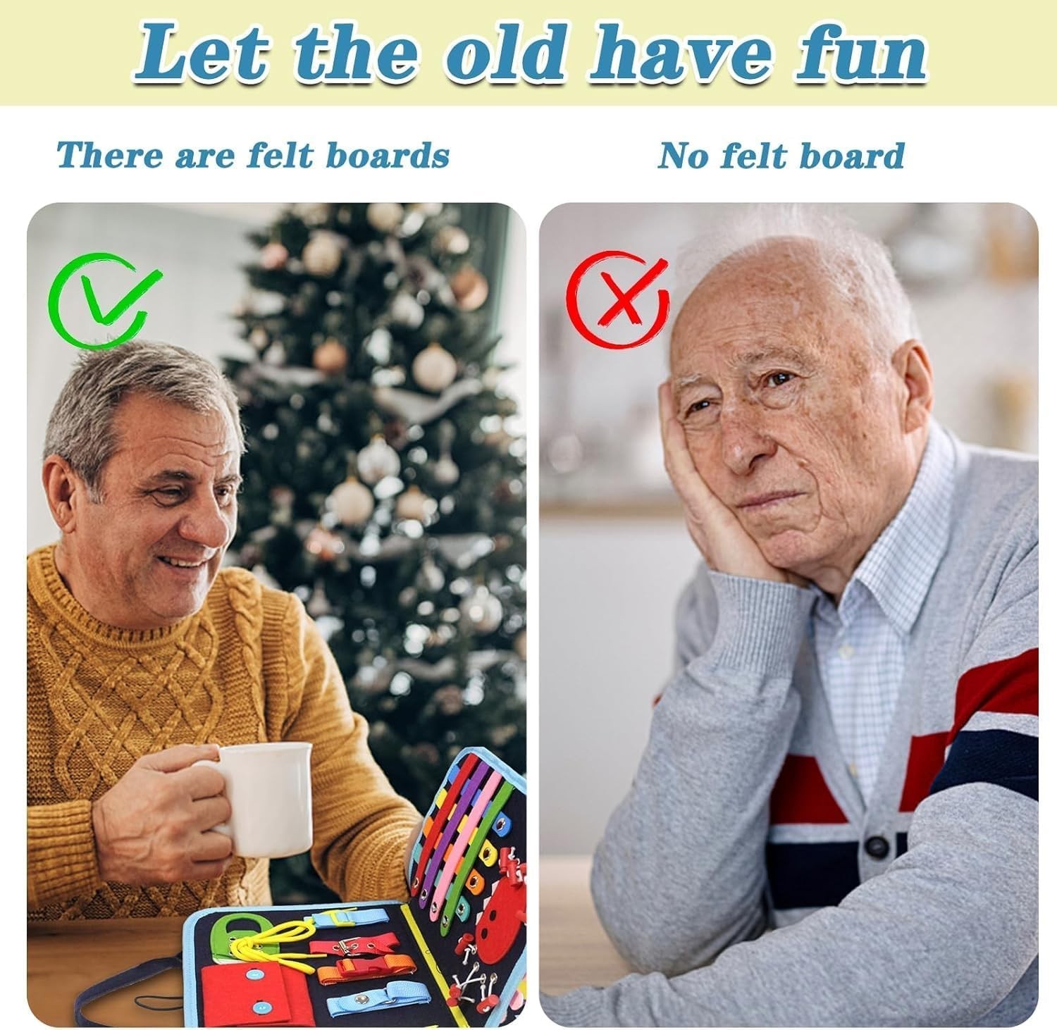 Fidget Busy Board for Dementia Alzheimer’s Adults, 23 Therapeutic Activities