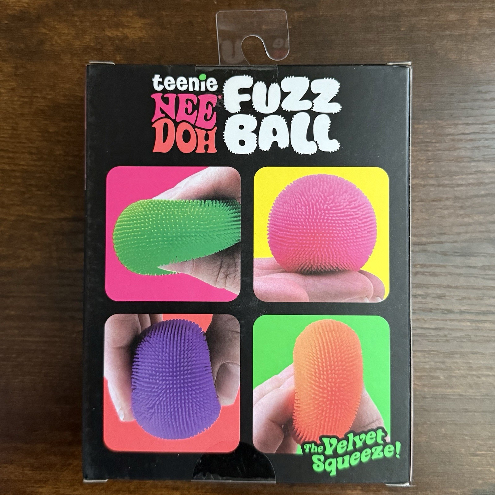 NeeDoh Teenie Fuzz Ball 4 Pack Sensory Stress Balls Fuzzy Squishy Toy NEW
