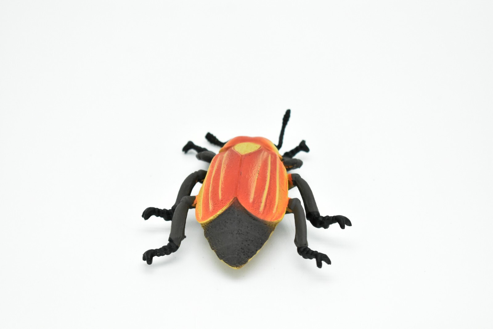 Beetle, June Bug, Red and Yellow, Very Nice Rubber Replica 5″ – F2067 B133
