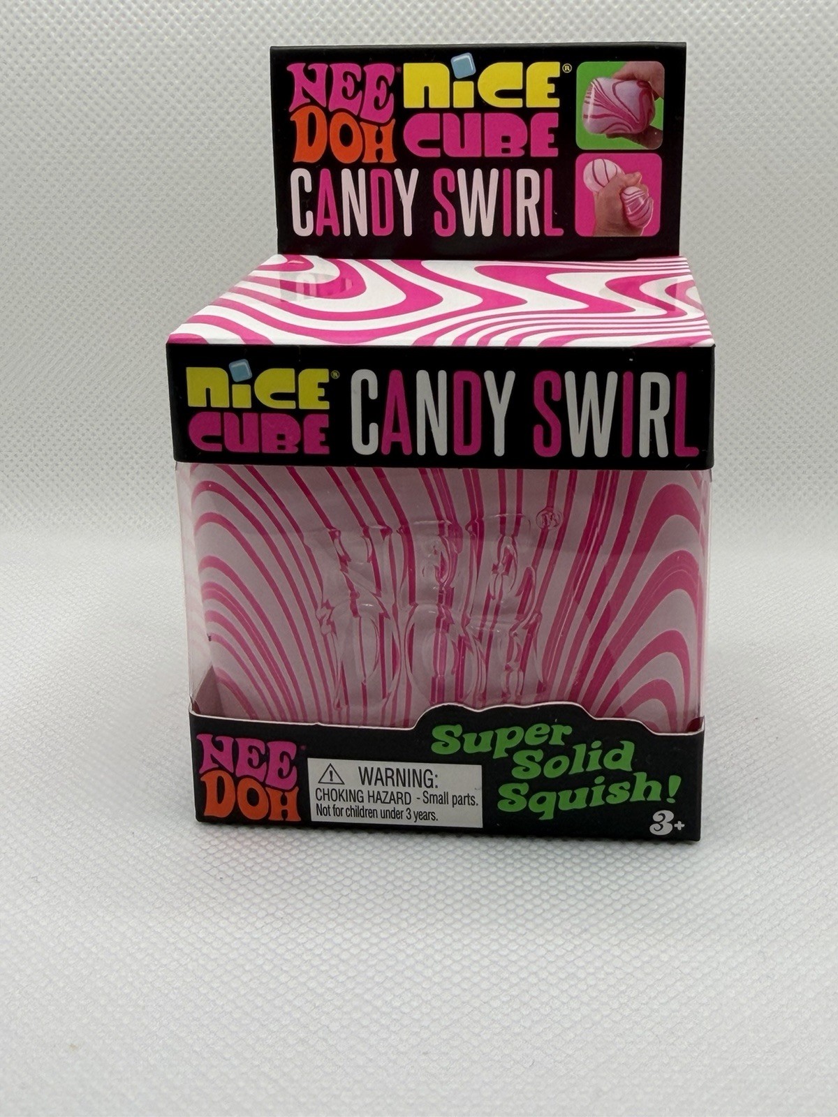 New Authentic Viral NEEDOH Nice Cube Candy Swirl NEE DOH fidget Squeeze Toy