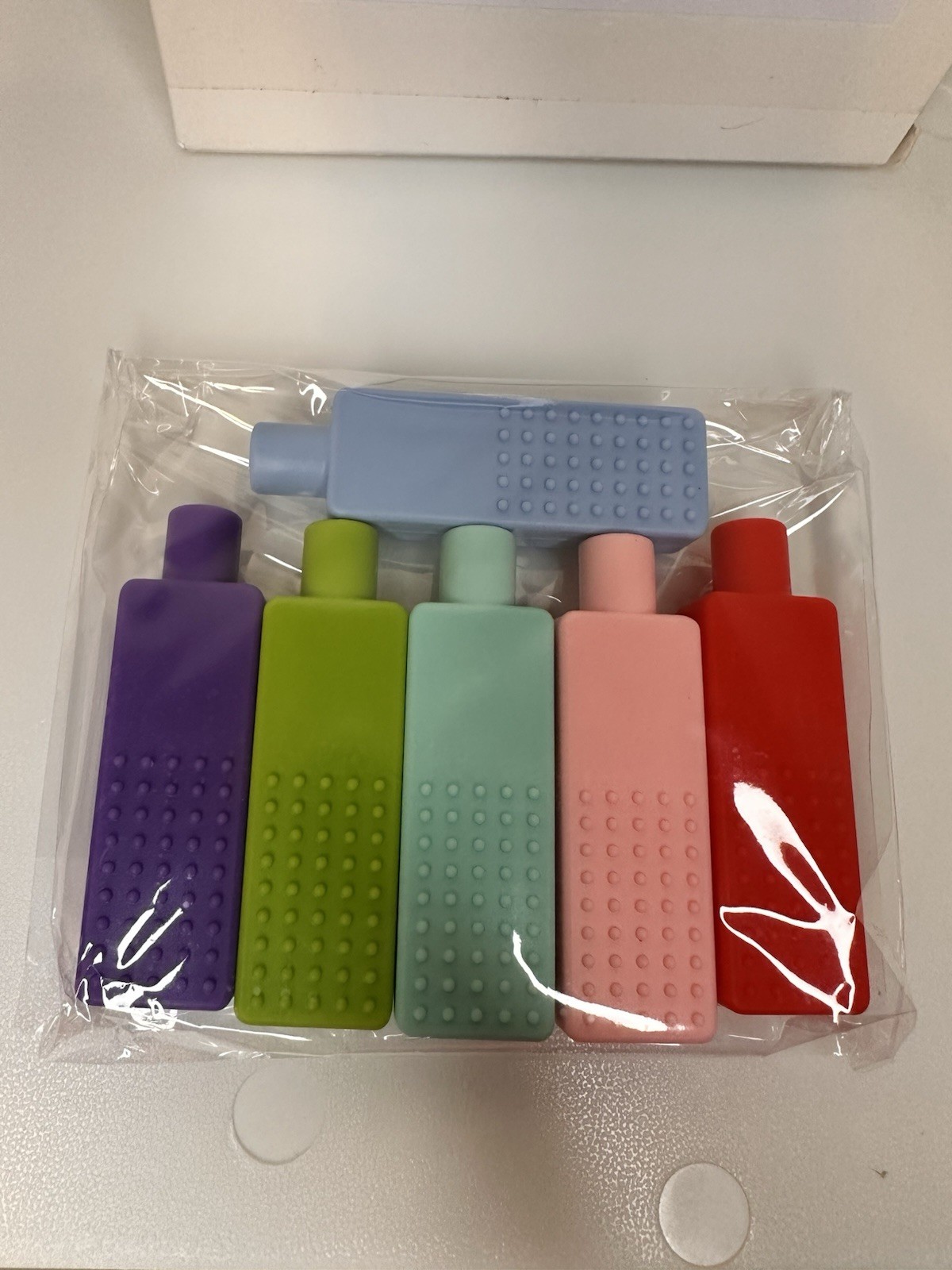 Sensory Chew Toys for Kids 6 Pack Set Silicone Double Sided Autism ADHD