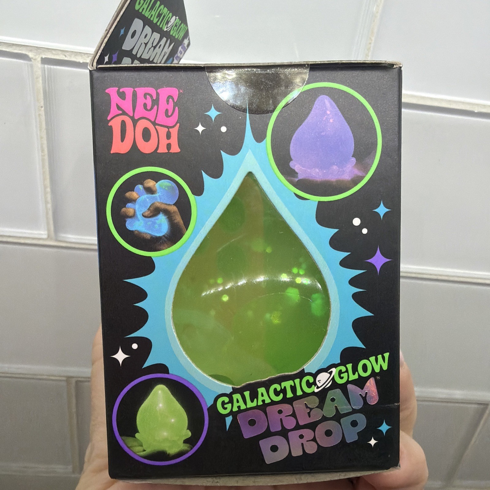 GREEN Needoh Nee Doh Galactic Glow Dream Drop EXTREMELY RARE AUTHENTIC